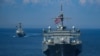 Есмінець ВМС США типу Arleigh Burke та корабель управління і контролю класу Blue Ridge USS Mount Whitney під час американо-українських морських навчань у Чорному морі