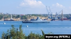 Патрульний корабель проєкту 22160 типу «Василий Быков» у Севастопольській бухті, Крим. Архівне фото