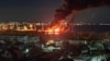Пожежа в порту Феодосії після удару по російському ВДК «Новочеркаск», 26 грудня 2023 року