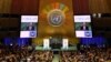 Генеральний секретар Організації Об'єднаних Націй Антоніу Ґутерріш виступає з промовою під час відкриття Саміту 2023 року з Цілей сталого розвитку (ЦСР) у штаб-квартирі ООН у Нью-Йорку. США, 18 вересня 2023 року