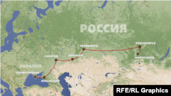 Шлях по етапу Нарімана Джеляла з анексованого Криму до міста Мінусинськ у Сибіру