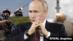 Володимир Путін і війна Росії проти України, колаж