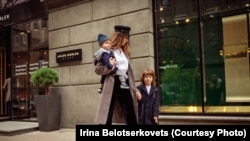 Ірина Білоцерковець із дітьми. Фото з особистого архіву