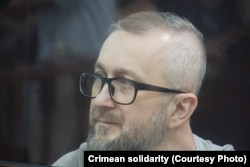 Наріман Джелял (Джелялов) у суді. Сімферополь, 29 серпня 2022 року