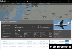 Цей ІЛ-76МД 224-го, згідно з даними Flightradar24, здійснював рейс з напрямку півночі Росії до Санкт-Петербурга 30 грудня 2021 року