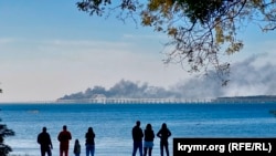 Пожежа на Керченському мосту, 8 жовтня 2022 року