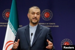 Анкара. Туреччина. Міністр закордонних справ Ірану Хоссейн Амір-Абдуллахіан. 27 червня 2022 року