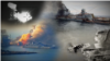 Російські військові кораблі, знищені ЗСУ, фотоколаж