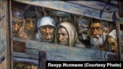 Картина художника Рустема Емінова «Поїзд смерті» з циклу про депортацію кримських татар