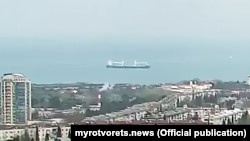 Судно LAODICEA на вході у Севастопольську бухту, 31 січня 2021 року