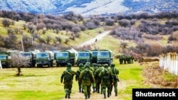 Крим. Перевальне. Російські солдати. 5 березня 2014 року