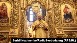 Митрополит Єпіфаній проводить першу літургію у Михайлівському Золотоверхому соборі. Київ, 16 грудня 2018 року