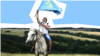 ILLUSTRATION – Collage on the theme of 'Crimean tatars flag', 26Jun2020