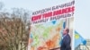 Плакат із зображенням російського президента Володимира Путіна на акції протесту проти окупації Росією українського Криму. Вашингтон, 6 березня 2014 року