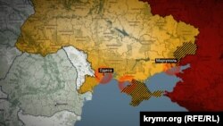 Графічне зображення потенційних районів висадки російського десанту